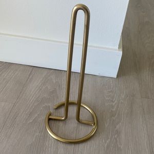 Gold paper towel holder